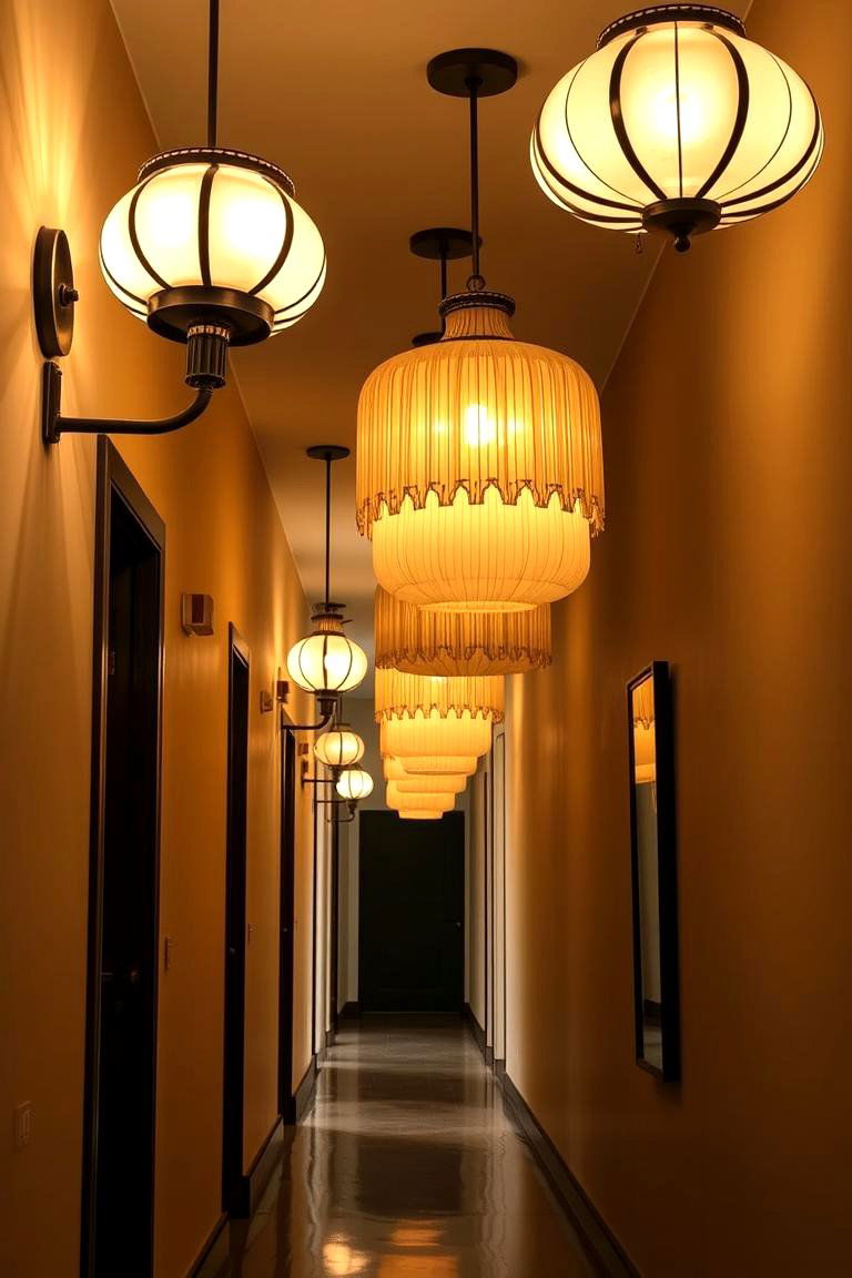 Statement Boho Lighting Fixtures - 24 Boho Hallway Ideas