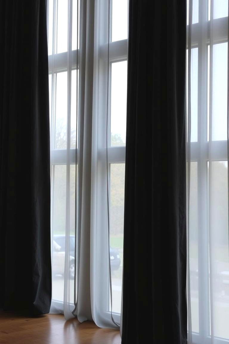 Statement Curtains - 24 Moody Living Room Ideas