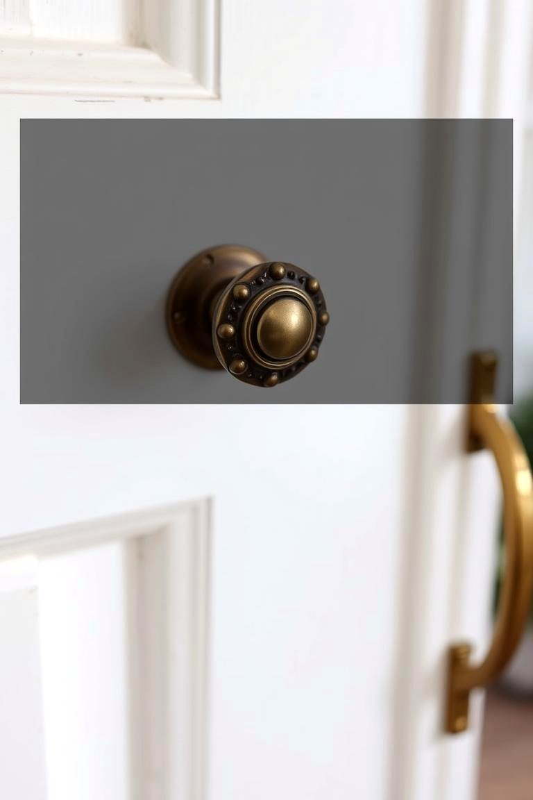 Statement Door Knobs for Subtle Elegance - 24 Front Door Decor Ideas