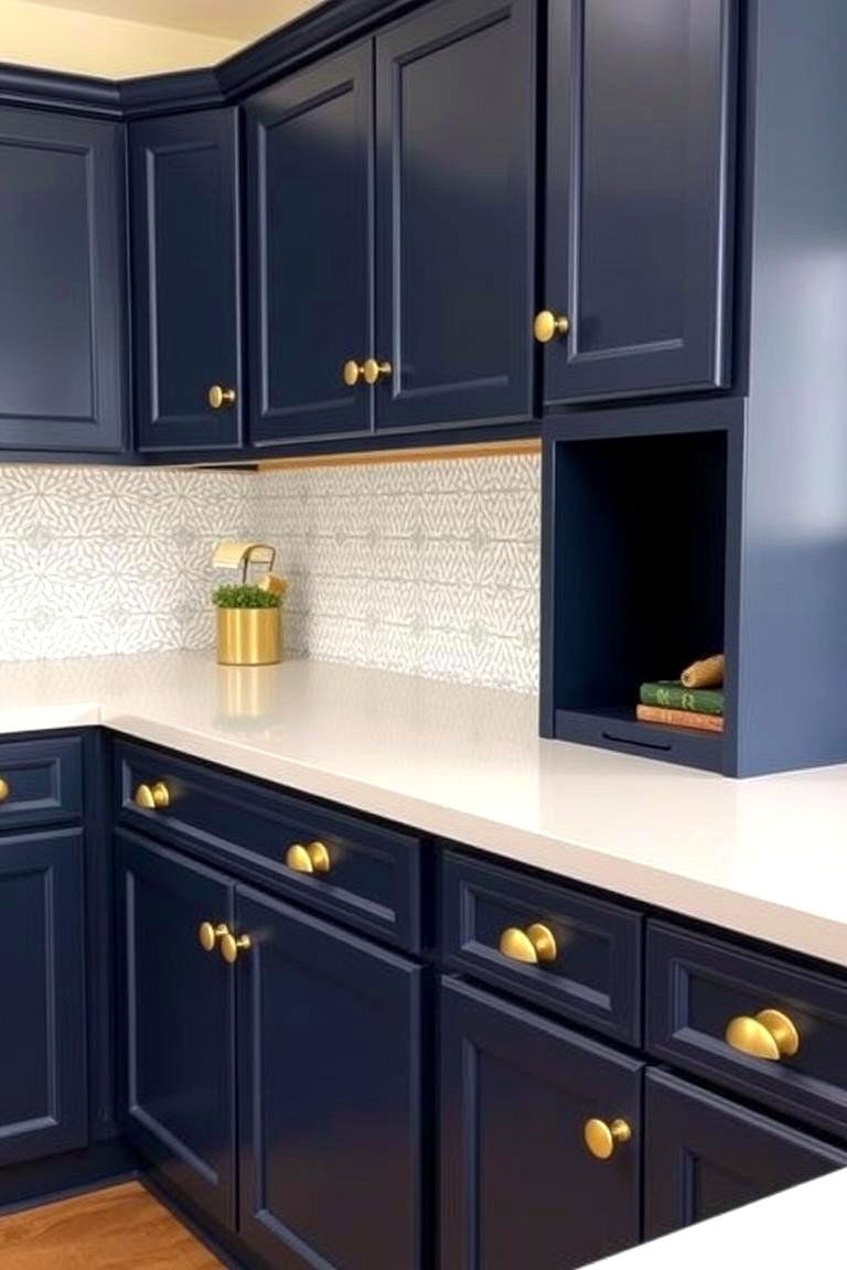 Statement Hardware to Elevate the Design - 24 U Shaped Kitchen Ideas