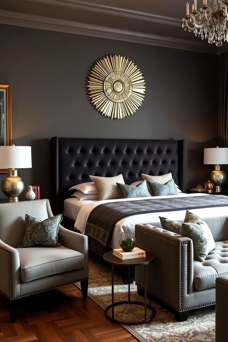 Statement Headboard Focus - 24 Pottery Barn Bedroom Ideas