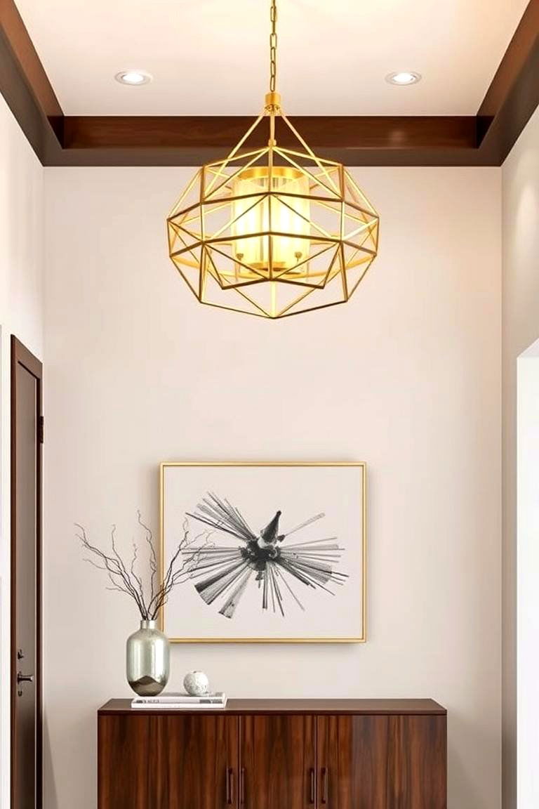 Statement Lighting Fixture as a Focal Point - 24 Modern Entryway Ideas