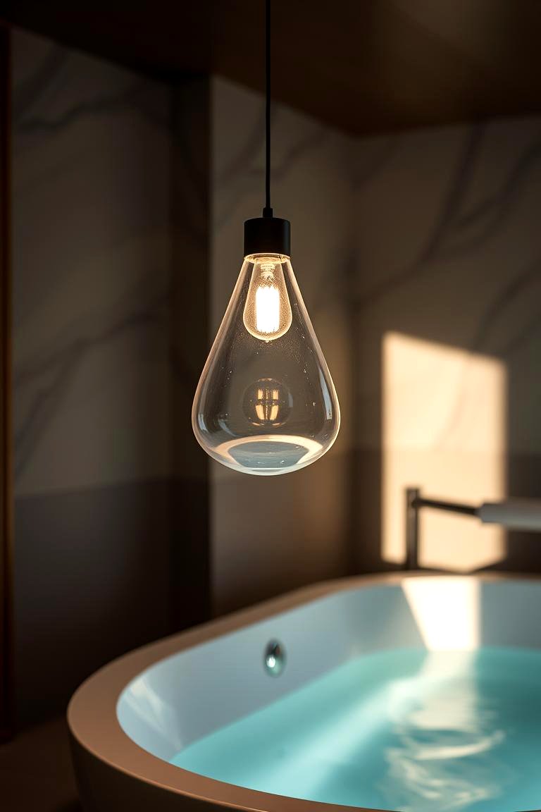 Statement Lighting Fixtures - 24 Spa Decor Ideas