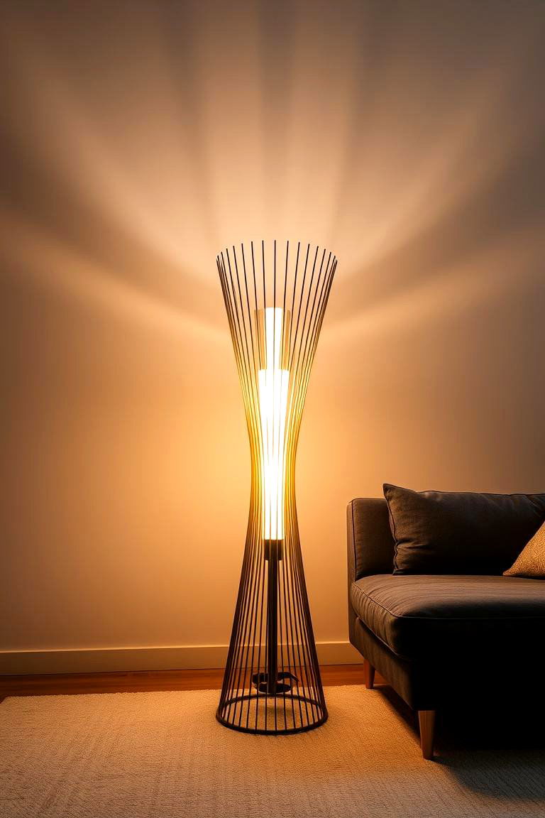 Statement Lighting to Set the Mood - 24 dark grey couch living room ideas