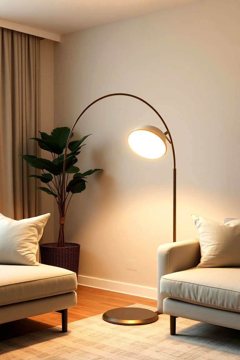 Statement Lighting with Floor Lamps - 27 1950s Living Room Ideas