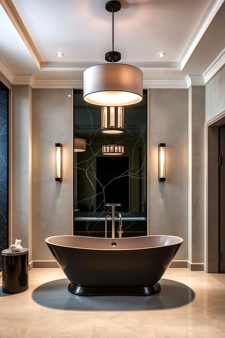 Statement Making Pendant Lights for a Bold Look - 24 Bathroom Pendant Lighting Ideas