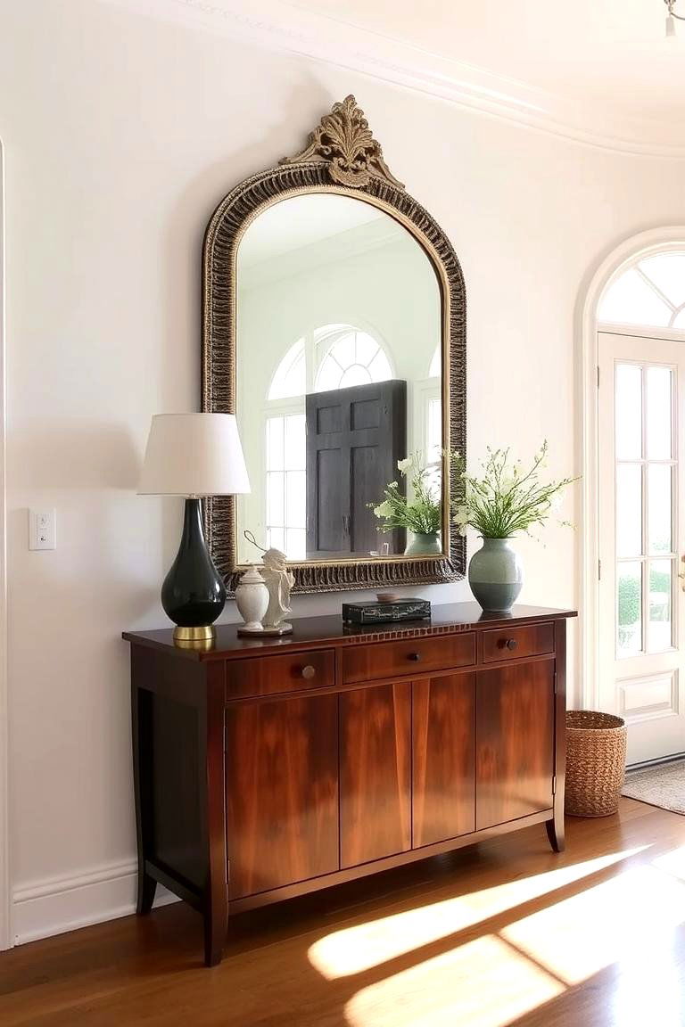 Statement Mirror - 24 Exterior Color Palettes for Small Homes