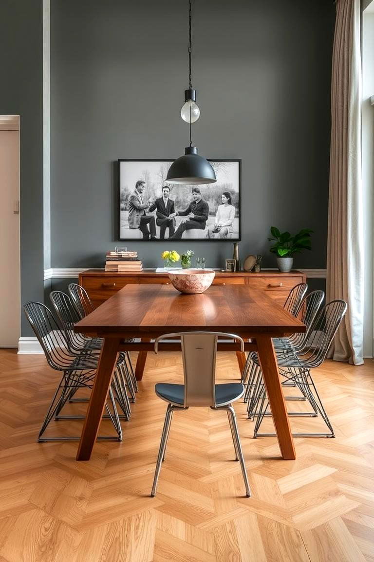 Statement Mirrors - 24 Mid-century Modern Dining Rooms