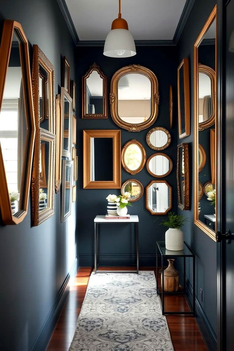 Statement Mirrors as Art - 24 Gallery Wall Ideas