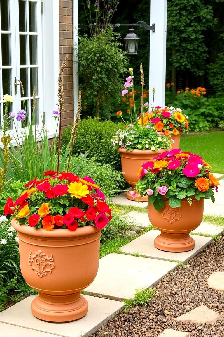 Statement Outdoor Planters - 24 Outdoor Decor Ideas