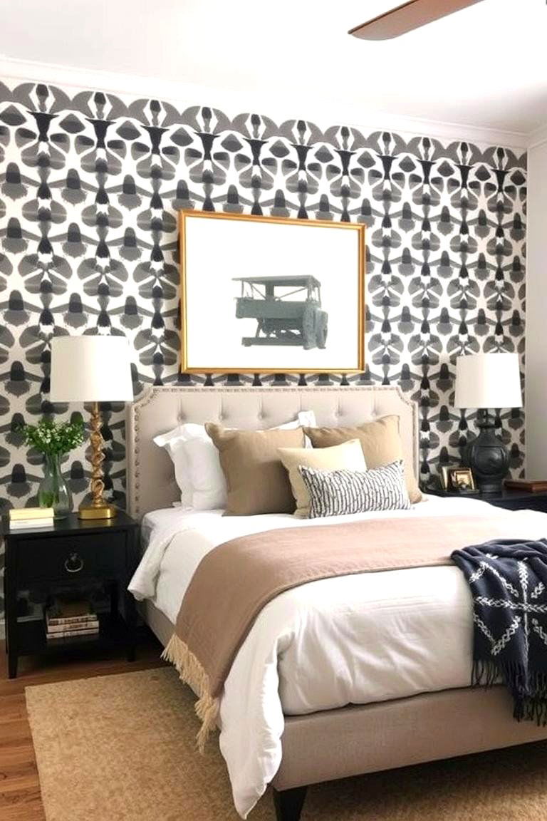 Statement Wall for Added Character - 24 guest room ideas