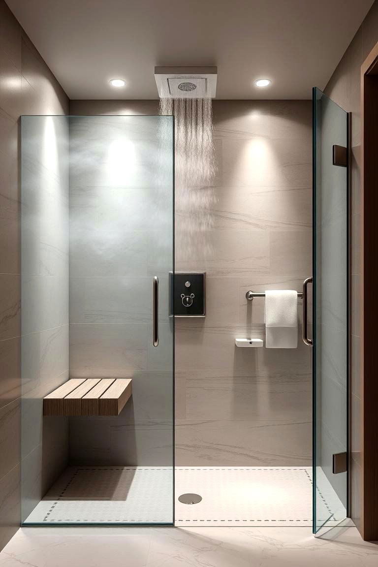 Steam Shower Sanctuary - 24 Luxury Shower Ideas