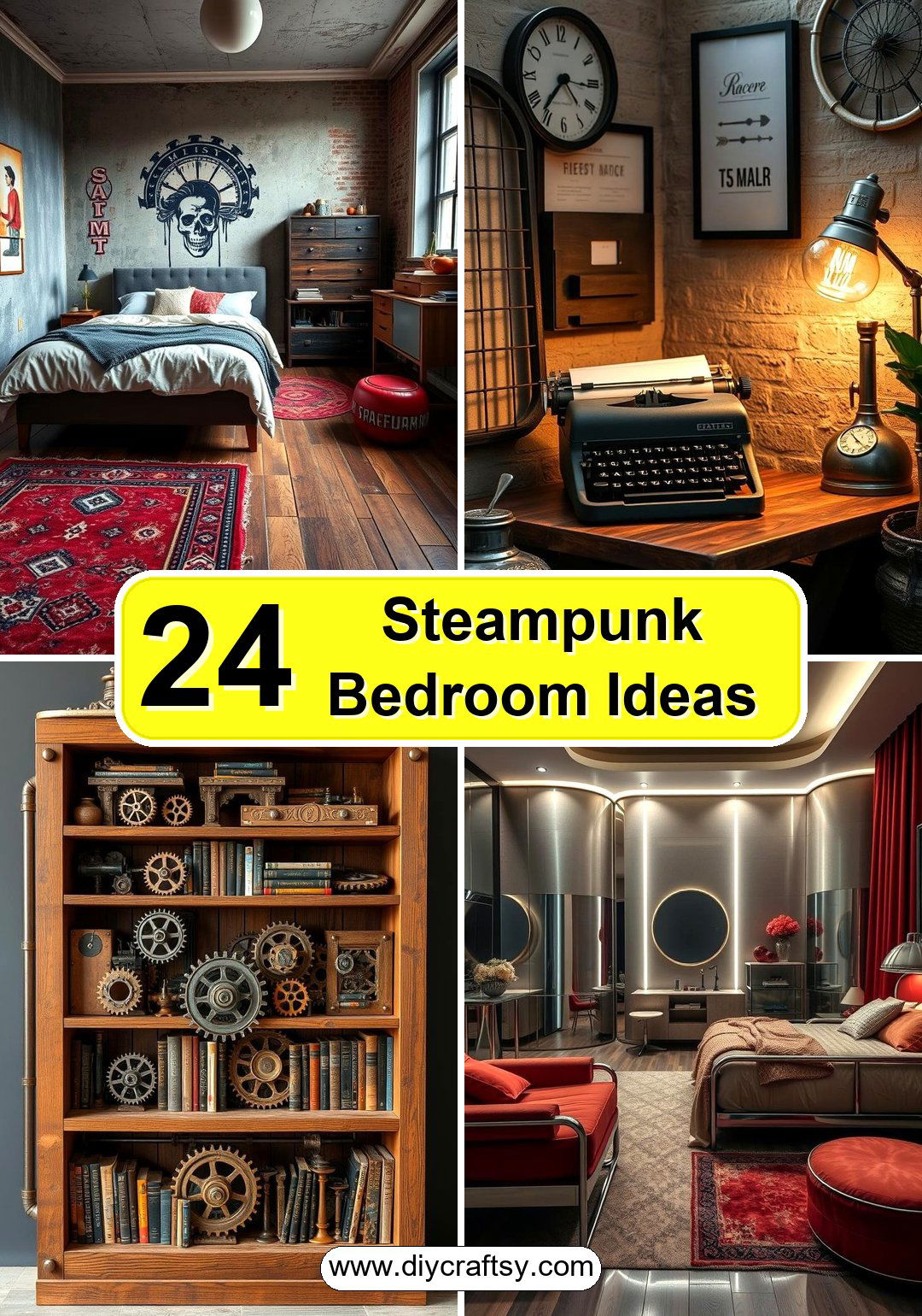 Steampunk Bedroom Ideas