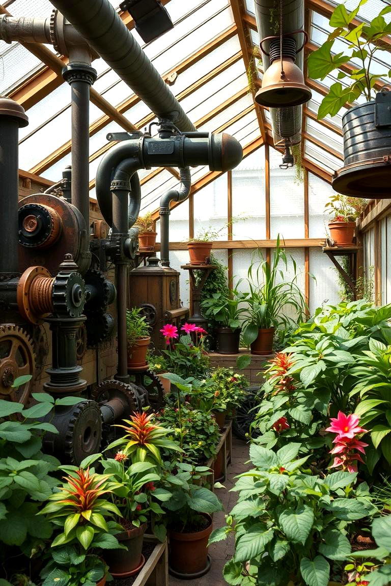 Steampunk Greenhouse - 24 Fantasy Greenhouse Ideas