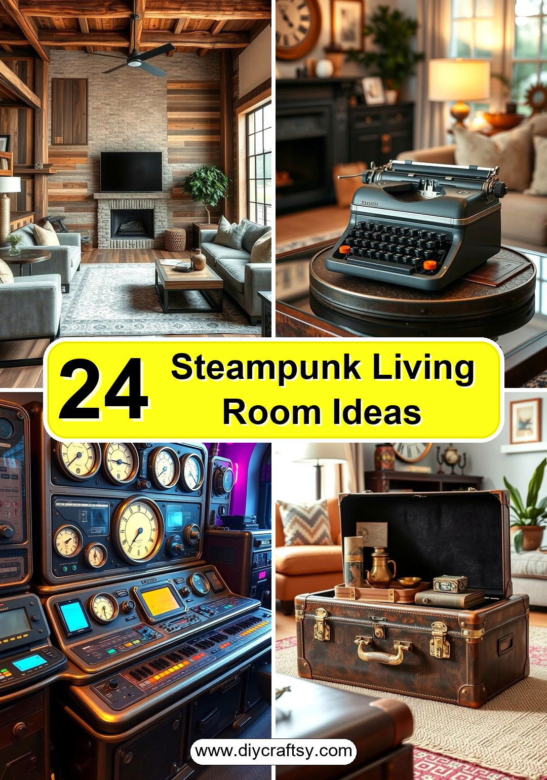 Steampunk Living Room Ideas