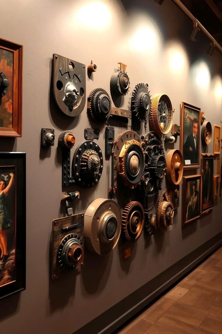 Steampunk Wall Art Installations - 24 Steampunk Interior Design Ideas