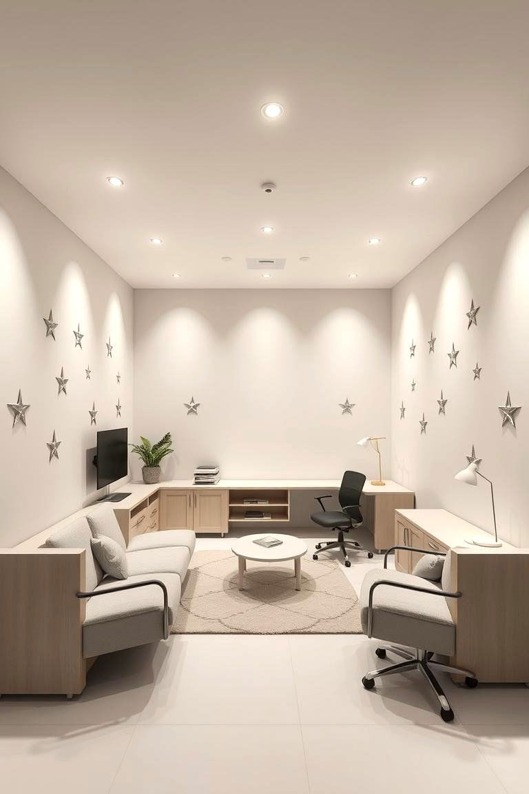 Stellar Minimalist Room - 24 Space-themed Room Ideas