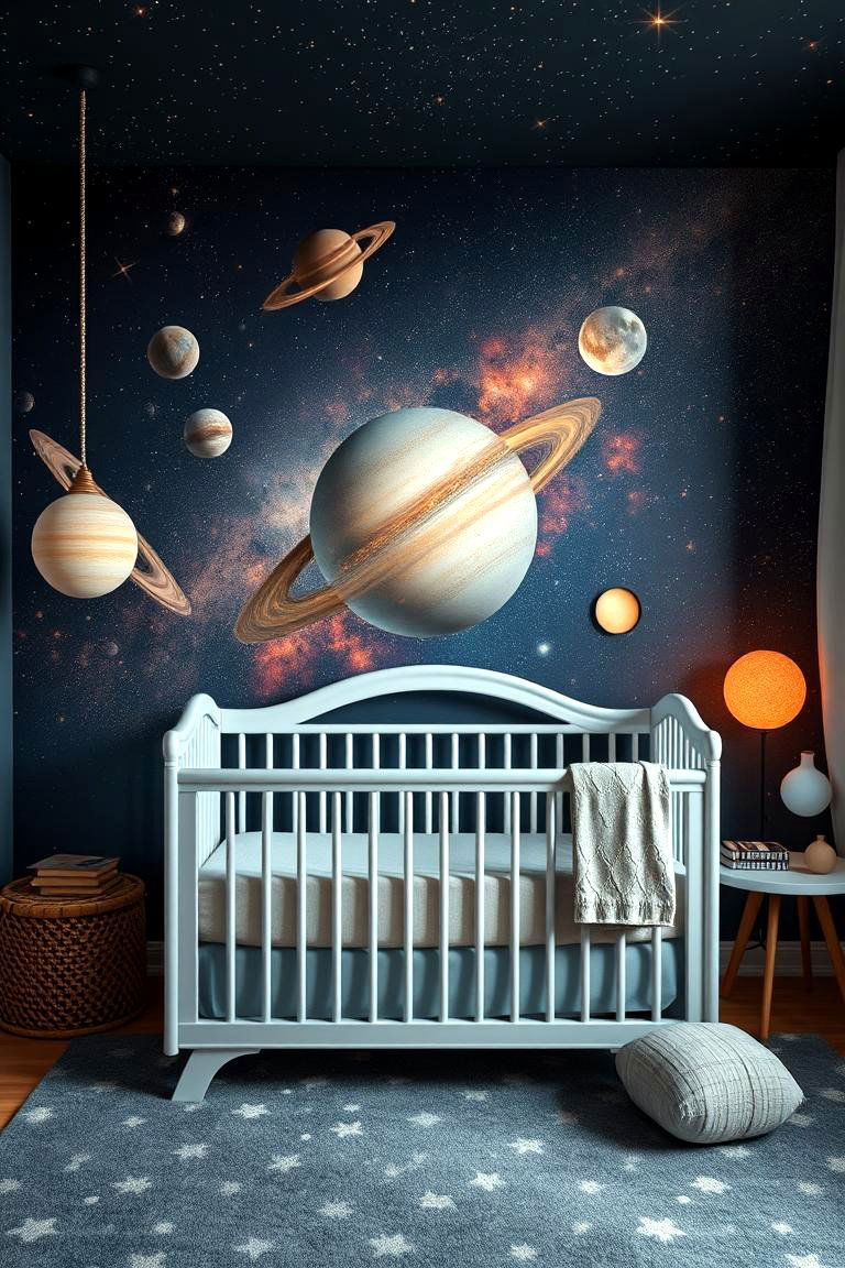 Stellar Soundscapes Setup - 24 Space-themed Nursery Ideas