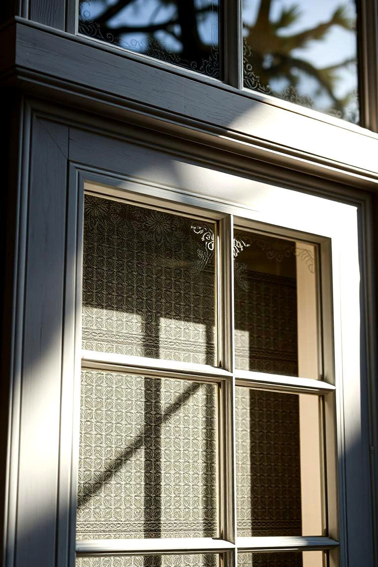 Stenciled Decorative Trim Detail - 24 Exterior Window Trim Ideas