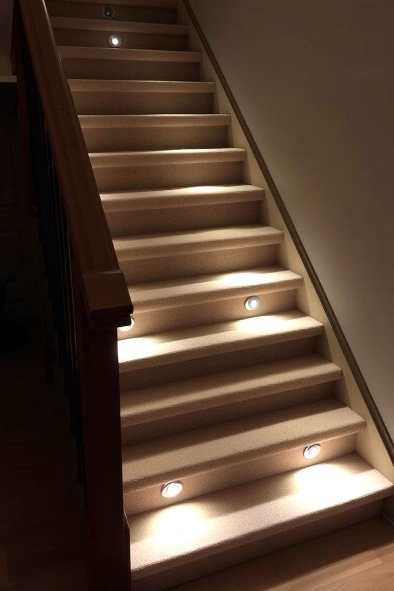 Step Lighting for Safe Navigation - 24 Basement Lighting Ideas