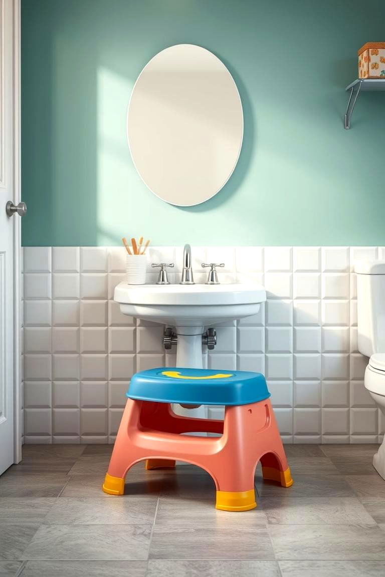 Step Stools for Independence - 24 Kids Bathroom Ideas
