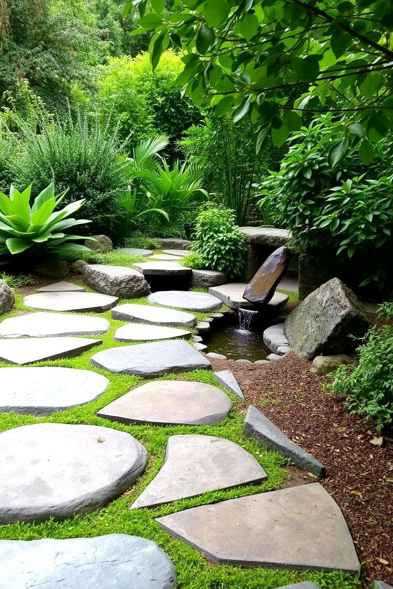 Stepping Stone Garden - 24 Asian Landscaping Ideas