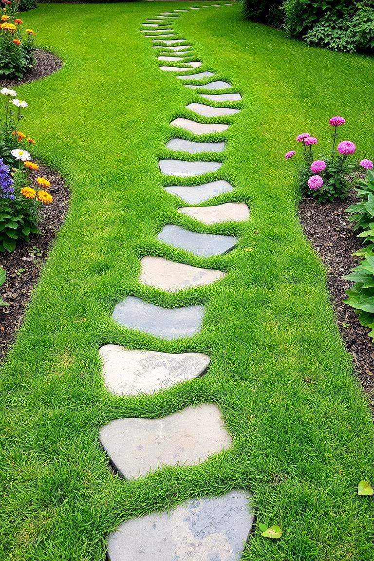 Stepping Stone Path - 24 Small Backyard Landscaping Ideas