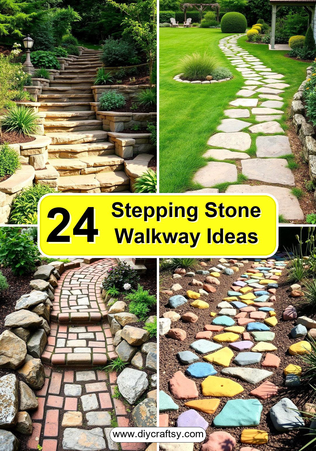 Stepping Stone Walkway Ideas