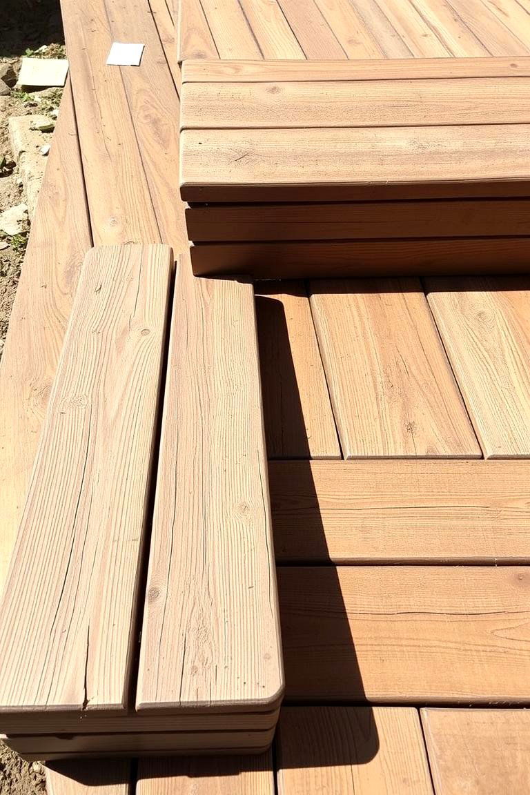 Steps Made from Recycled Materials - 24 Patio Steps Ideas
