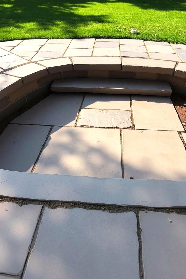 Steps Transitioning to a Lawn - 24 Patio Steps Ideas
