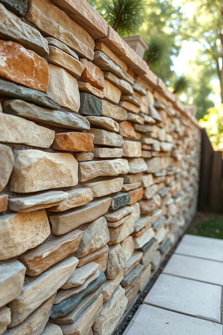Stone Accent Walls - 24 Outdoor Wall Decor Ideas