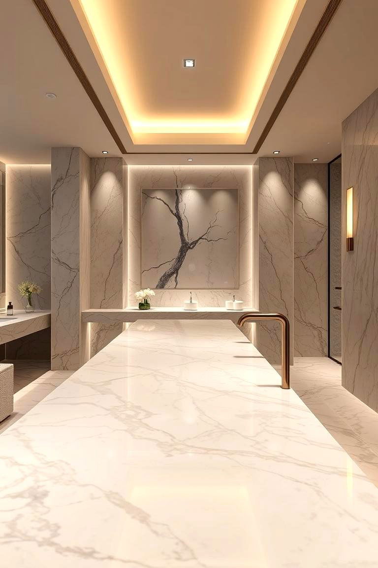 Stone Accents - 24 Spa Decor Ideas