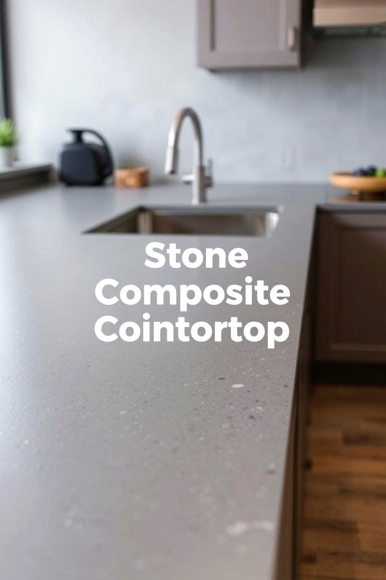 Stone Composite Versatility - 24 Kitchen Countertop Ideas