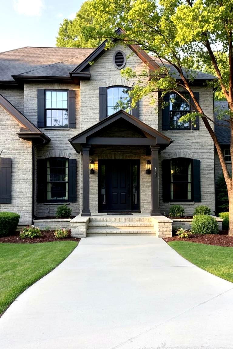 Stone Gray Siding - 24 House Siding Colors
