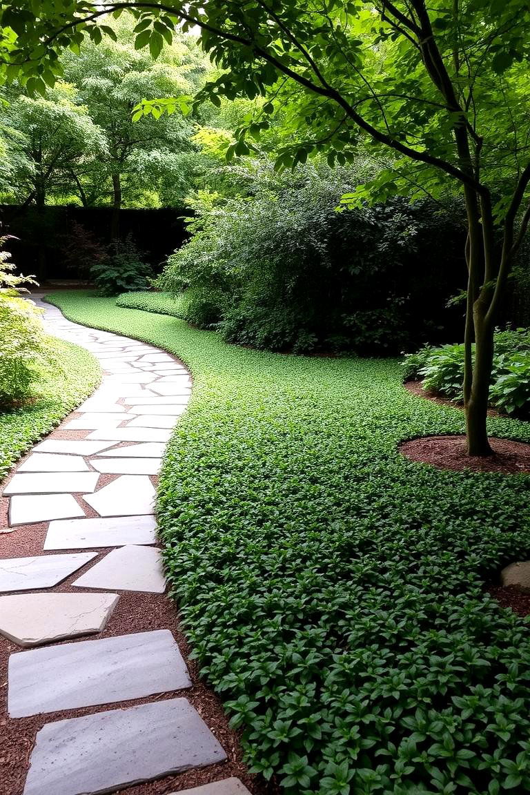 Stone Pathway Serenity - 24 Shady Garden Ideas