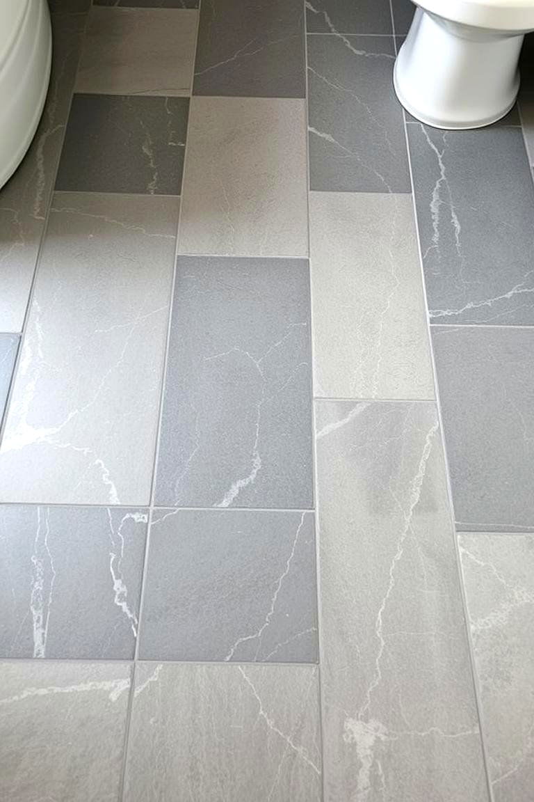 Stone Tile Flooring - 24 Rustic Bathroom Ideas