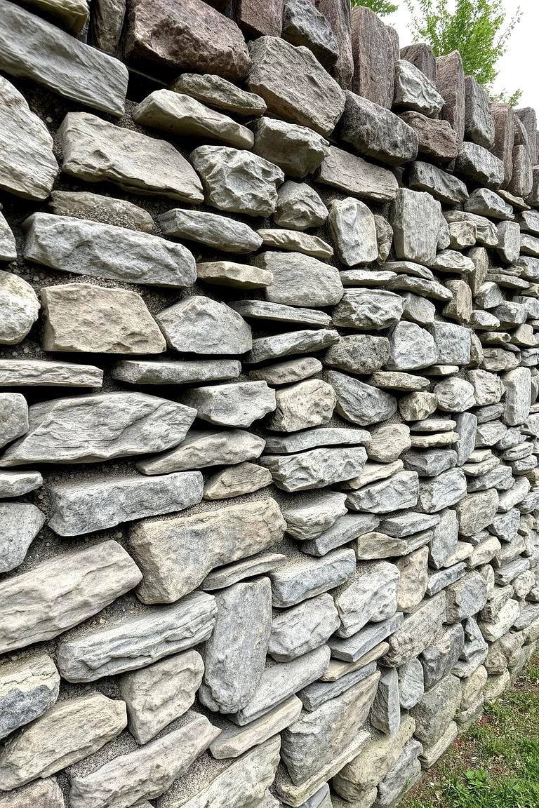 Stone Wall Fence - 24 Backyard Fence Ideas
