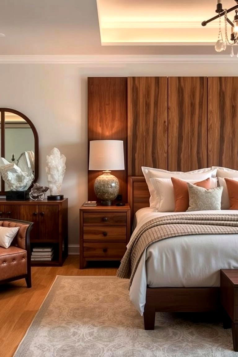 Stone and Mineral Accents - 24 Forest Themed Bedroom Ideas