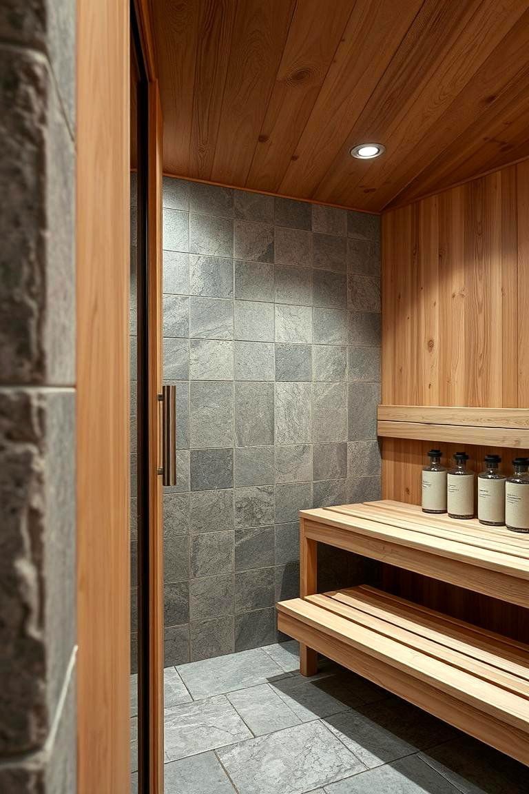 Stone and Wood Sauna Fusion - 24 Outdoor Sauna Ideas