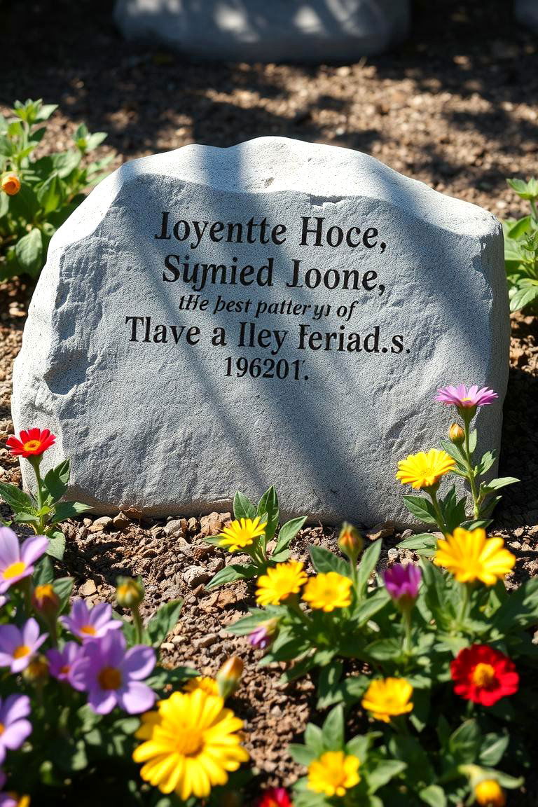 Stone or Rock Feature - 24 Memorial Garden Ideas