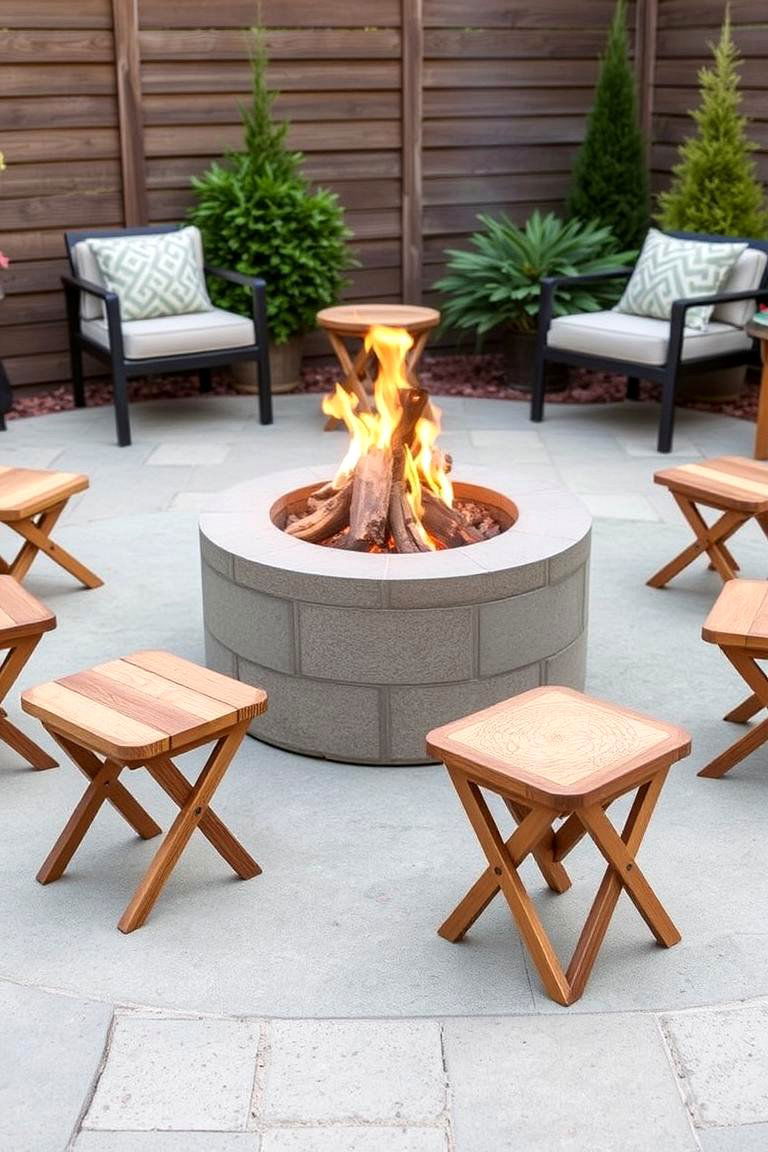 Stools for Compact Spaces - 24 Fire Pit Chair Ideas