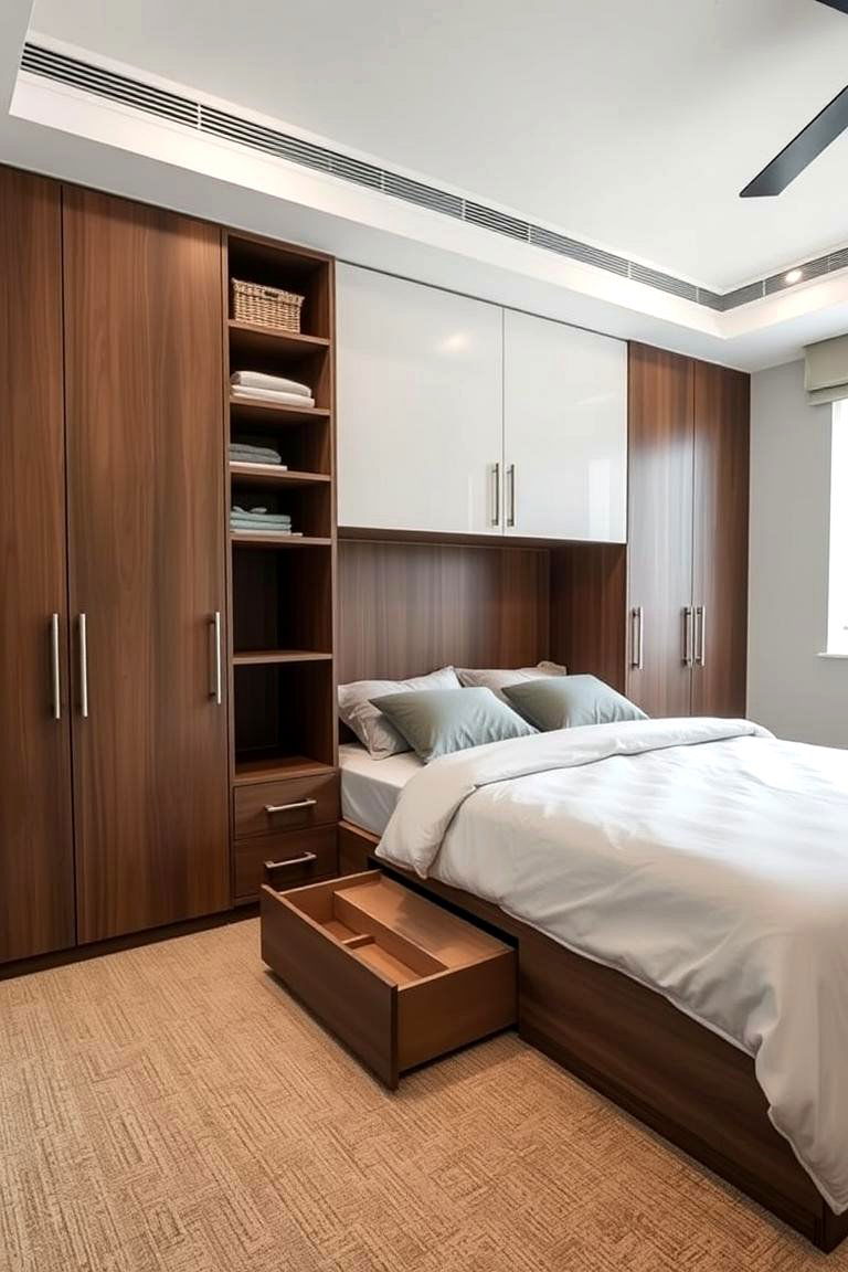 Storage Bed with Drawers - 24 Unique Bed Design Ideas