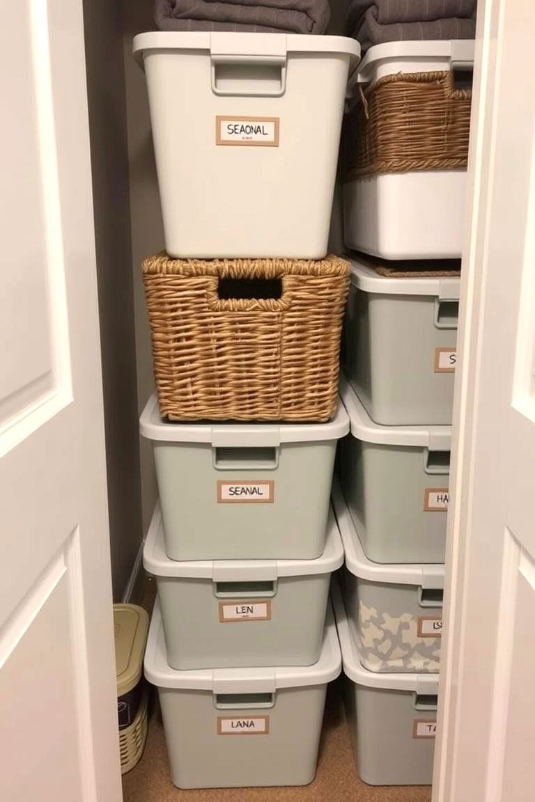 Storage Bins and Baskets - 24 Closet Ideas