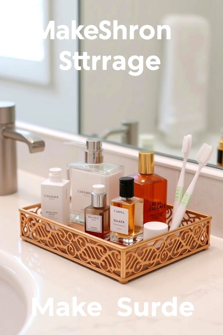 Storage Trays - 24 Bathroom Storage Ideas