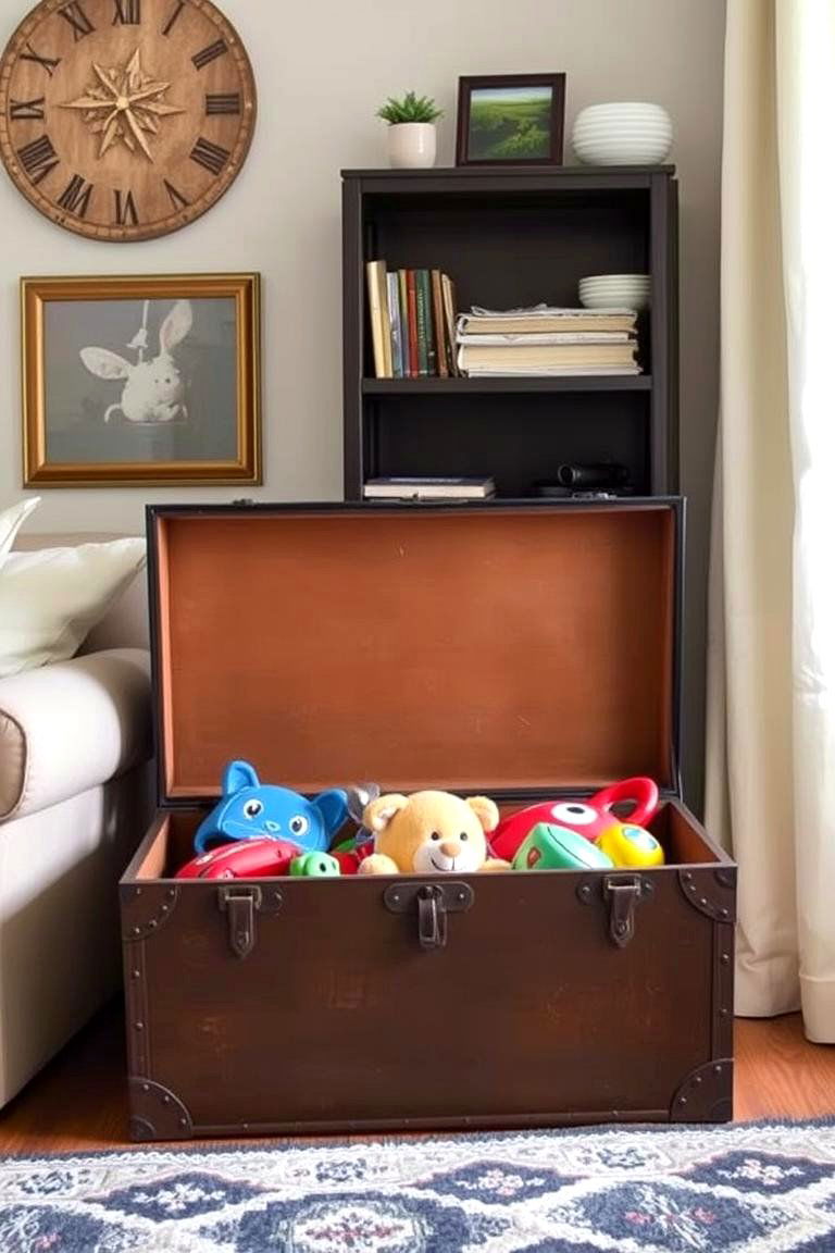 Storage Trunks - 24 Living Room Toy Storage Ideas