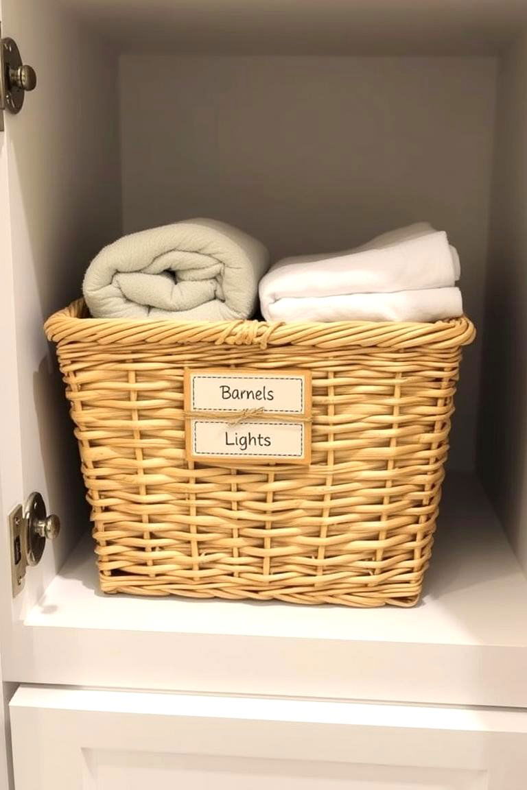 Store Guest Linens Together for Easy Access - 24 Linen Closet Organization Ideas