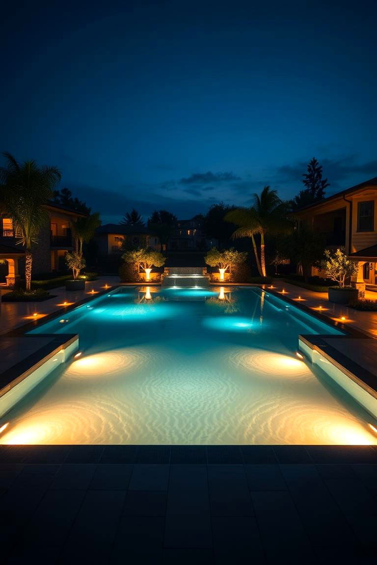 Strategic Ambient Lighting - 24 Pool Landscaping Ideas