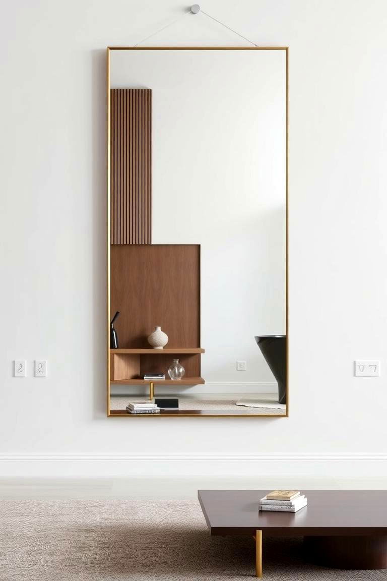 Strategic Placement of Large Mirrors - 24 High Ceiling Tall Wall Decor Ideas