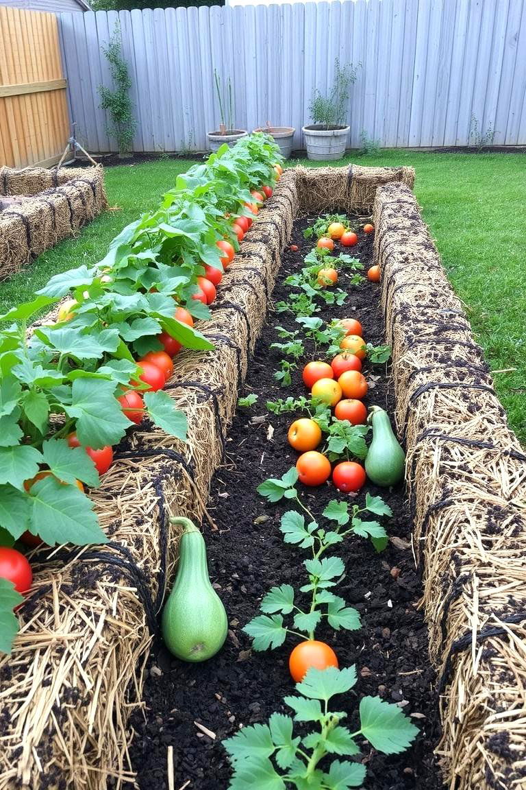 Straw Bale Gardening for Low Maintenance Growth - 24 Vegetable Garden Ideas