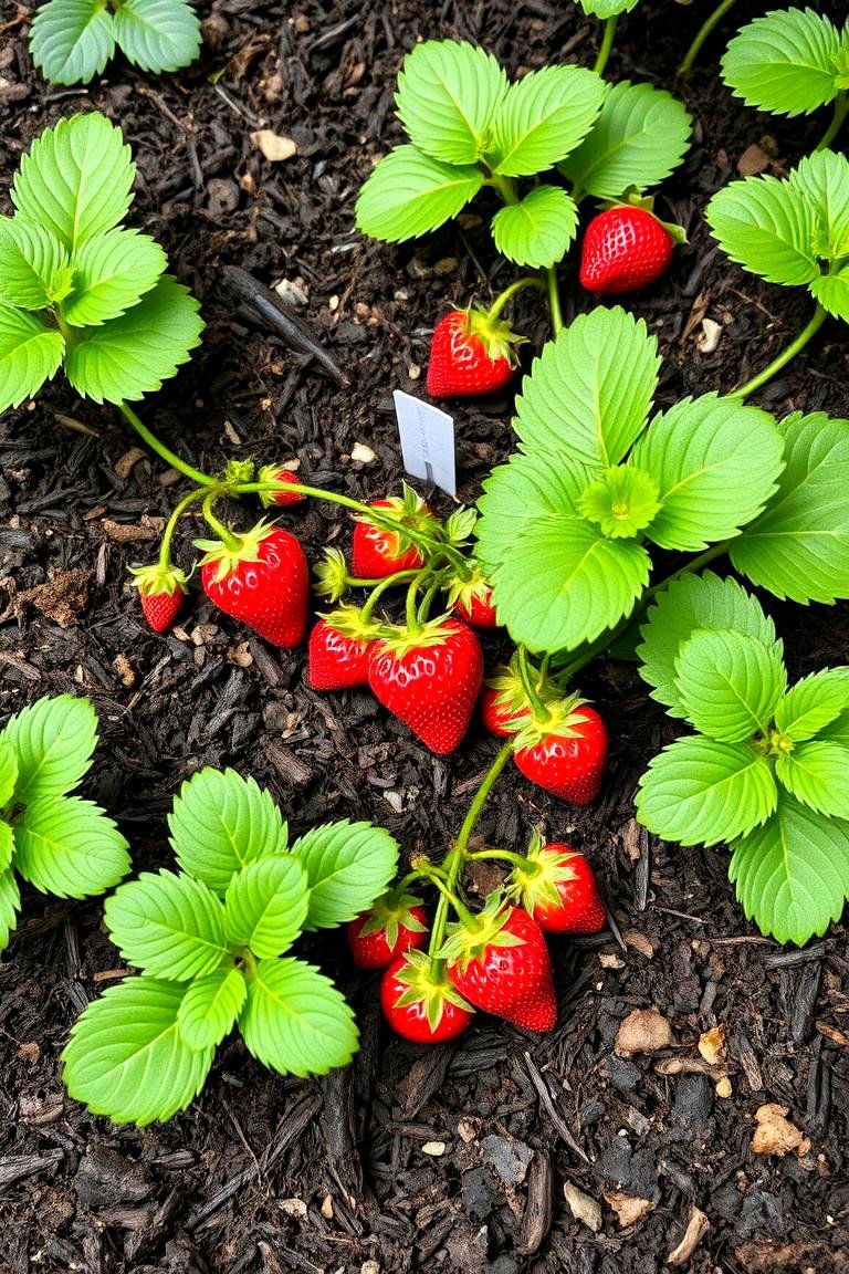 Strawberry Planter with Mulch and Compost - 24 Strawberry Planter Ideas